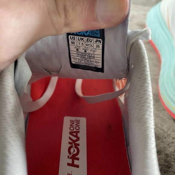 Hoka One One W Carbon X 2 1113527 WBOR Women's Running Sneakers, US 9 B - Picture 9 of 9